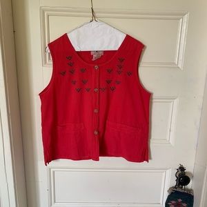 Vintage woven Mexican tank